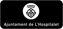 Logotip blanc horitzontal centrat en negatiu